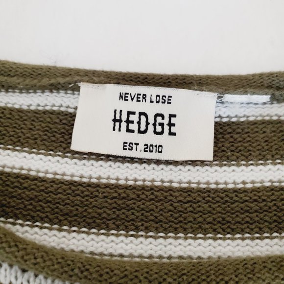 NORDSTROM HEDGE Striped Oversized Cotton Sweater - Picture 6 of 9